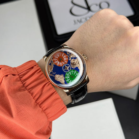 J&Co. The World Is Yours Dual Time Zone - (Automatic Watch)