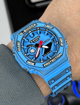 GShock-GA-2100MNG (Analog Digital Watch) - Blue