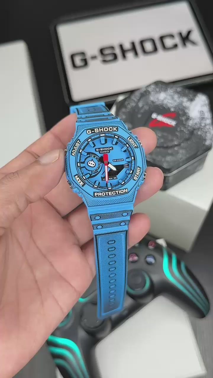 GShock-GA-2100MNG (Analog Digital Watch) - Blue