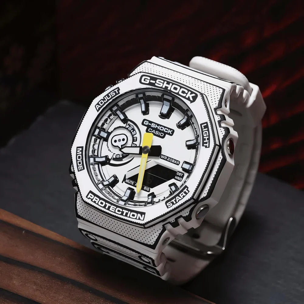 GShock-GA-2100MNG (Analog Digital Watch) - White