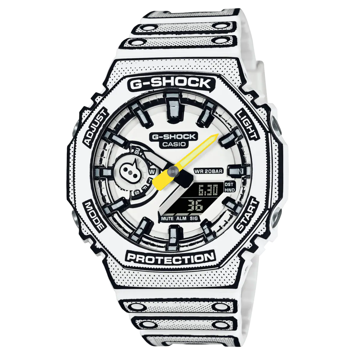 GShock-GA-2100MNG (Analog Digital Watch) - White