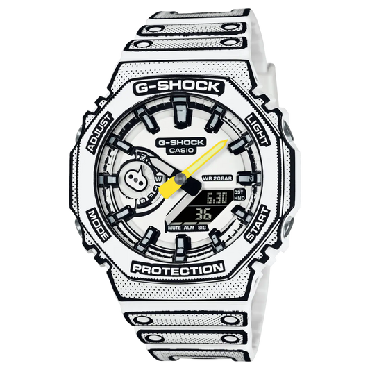GShock-GA-2100MNG (Analog Digital Watch) - White