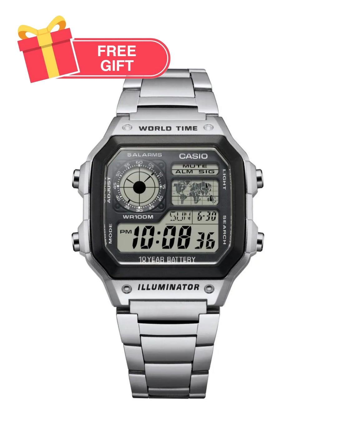 Casio AE1200 World Time Digital Watch