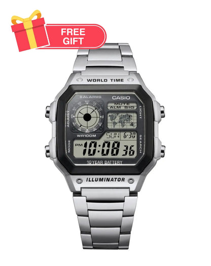 Casio AE1200 World Time Digital Watch