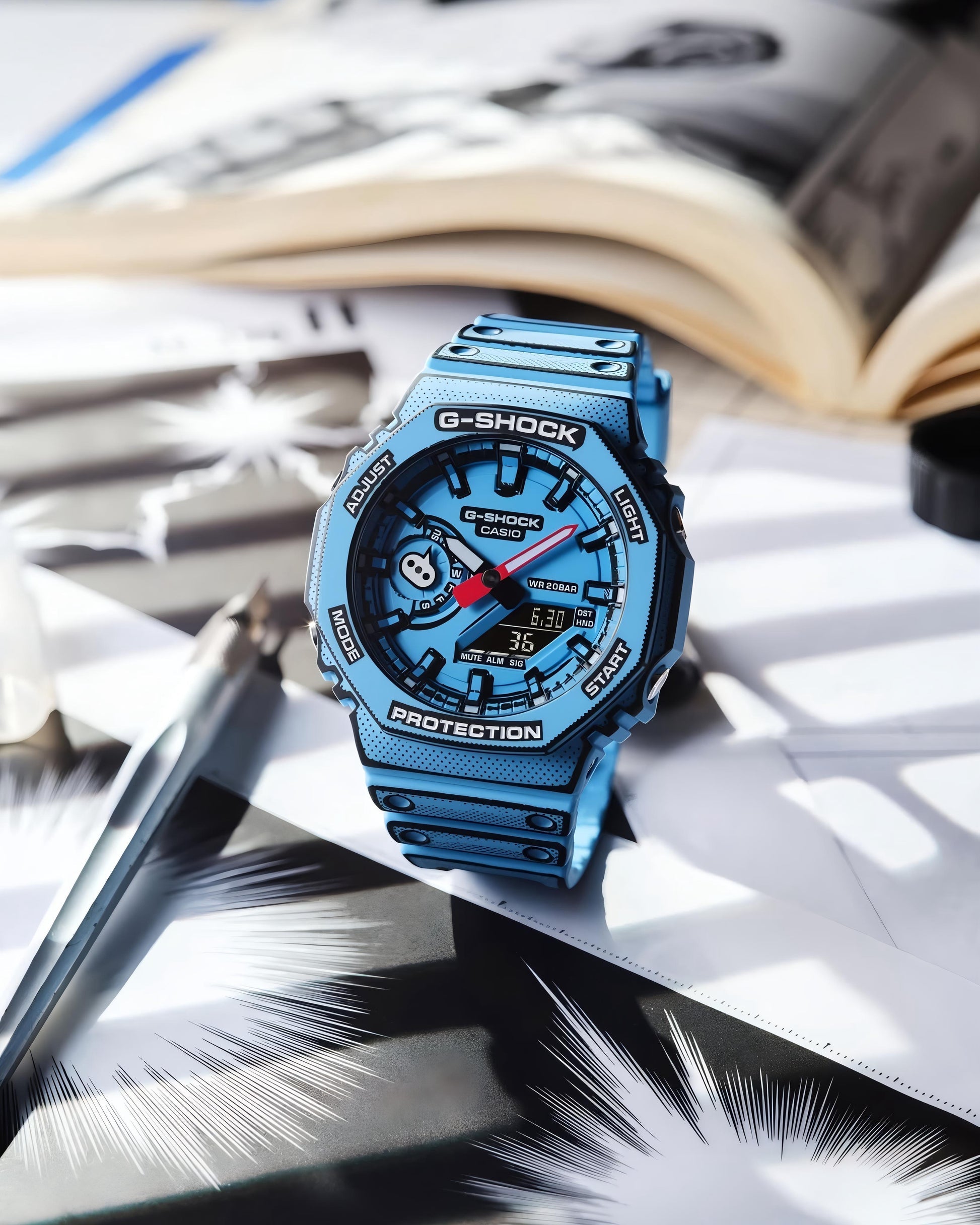G-Shock Manga Edition (GA-2100MNG-2A) - Blue