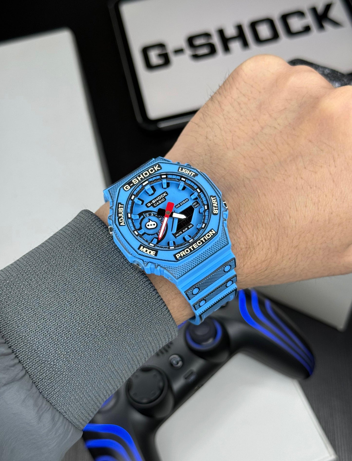 GShock-GA-2100MNG (Analog Digital Watch) - Blue