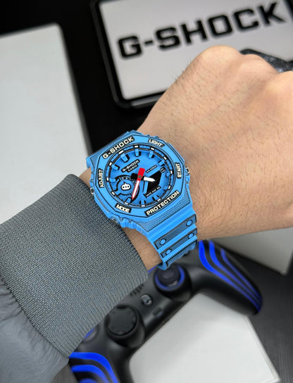 GShock-GA-2100MNG (Analog Digital Watch) - Blue