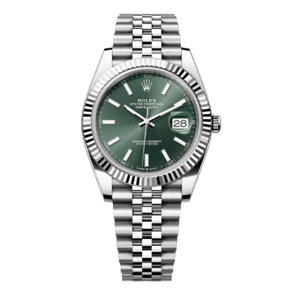 RLX Date-Time Luxury Watche - (Silver-Green)