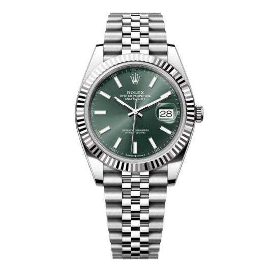 RLX Date-Time Luxury Watche - (Silver-Green)