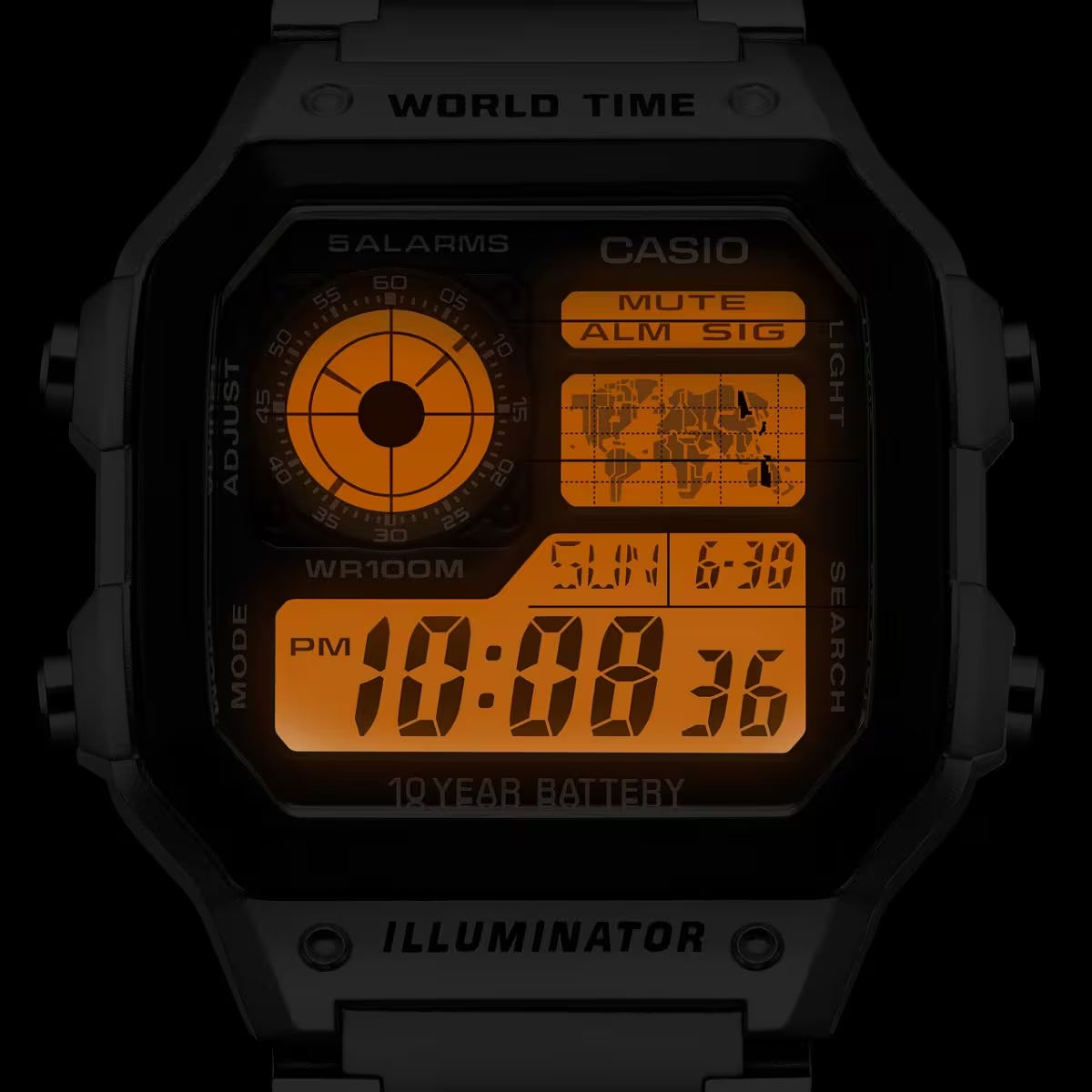 Casio AE1200 World Time Digital Watch