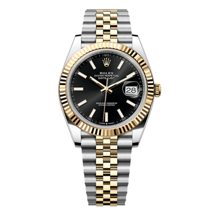 RLX Date-Time Luxury Watche - (2 tone/Blk)
