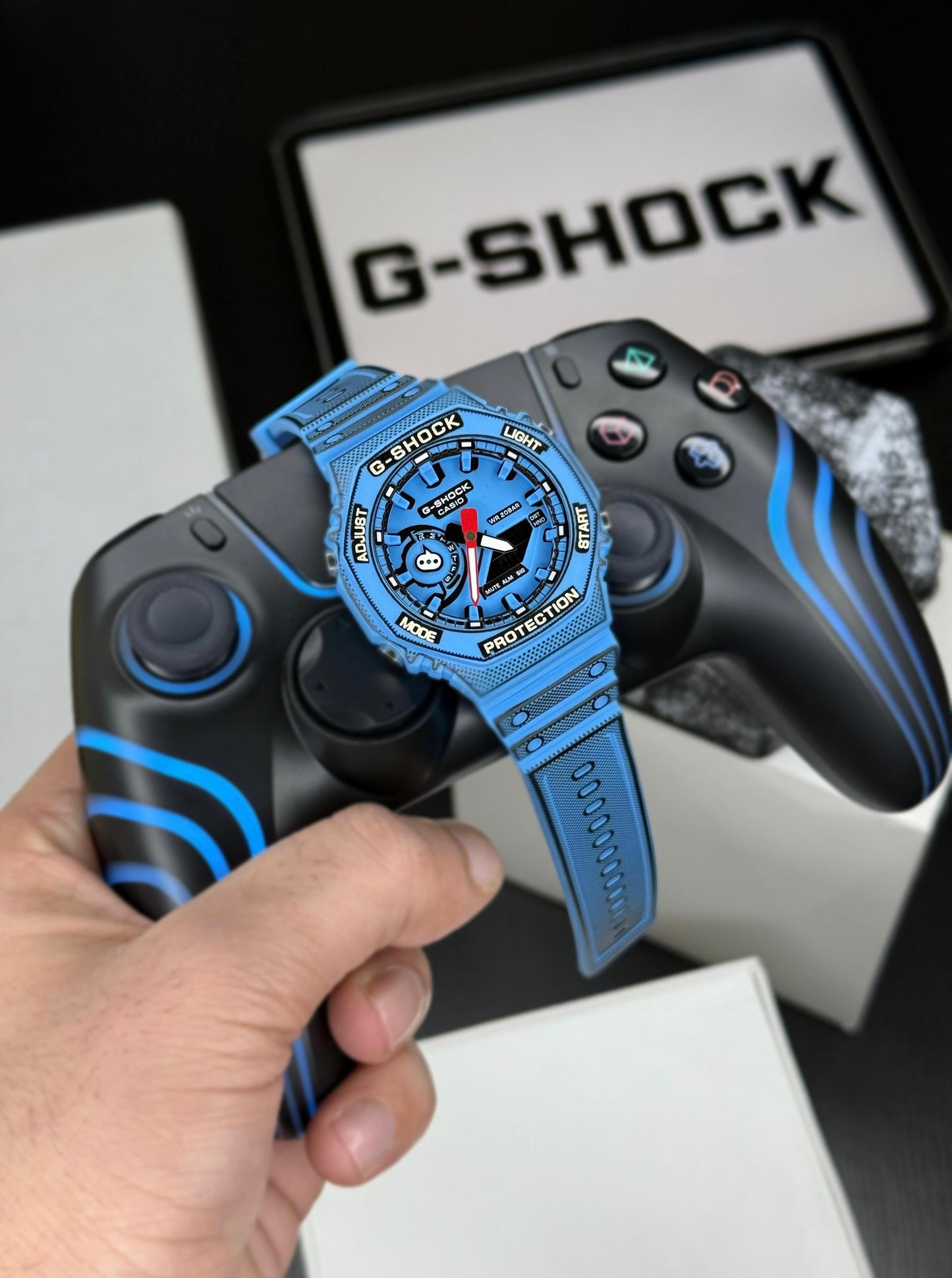GShock-GA-2100MNG (Analog Digital Watch) - Blue