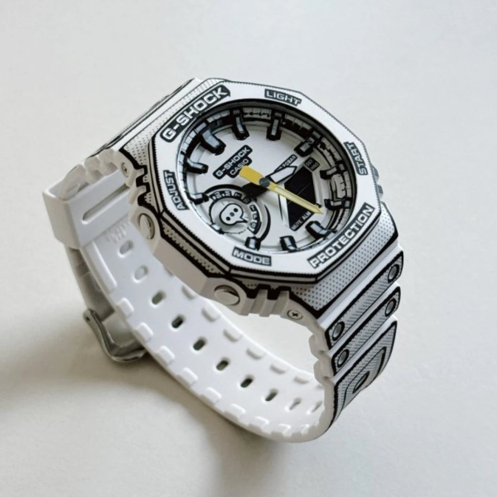 G-Shock Manga Edition (GA-2100MNG-2A) - White