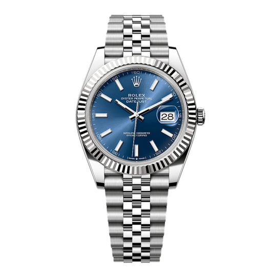 RLX Date-Time Luxury Watche - (Silver-Blue)