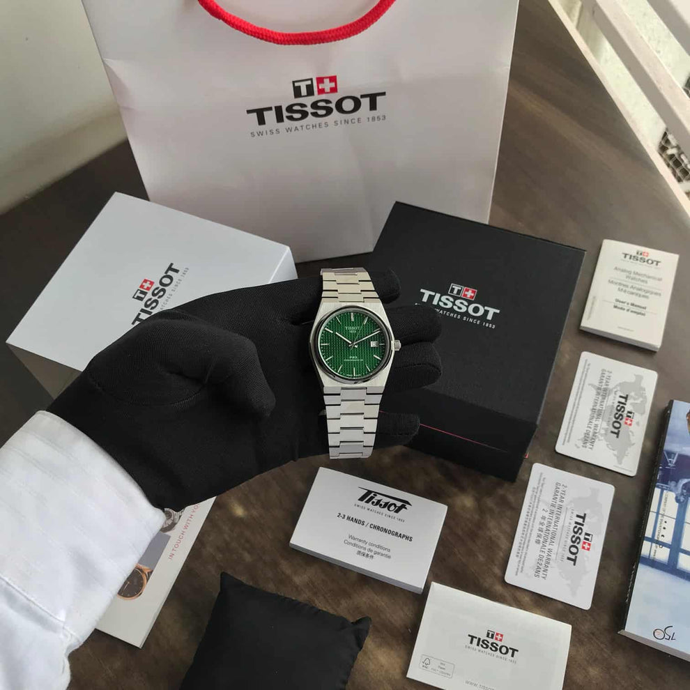 Tissot PRX Quartz Watch – Green Dial (40mm)