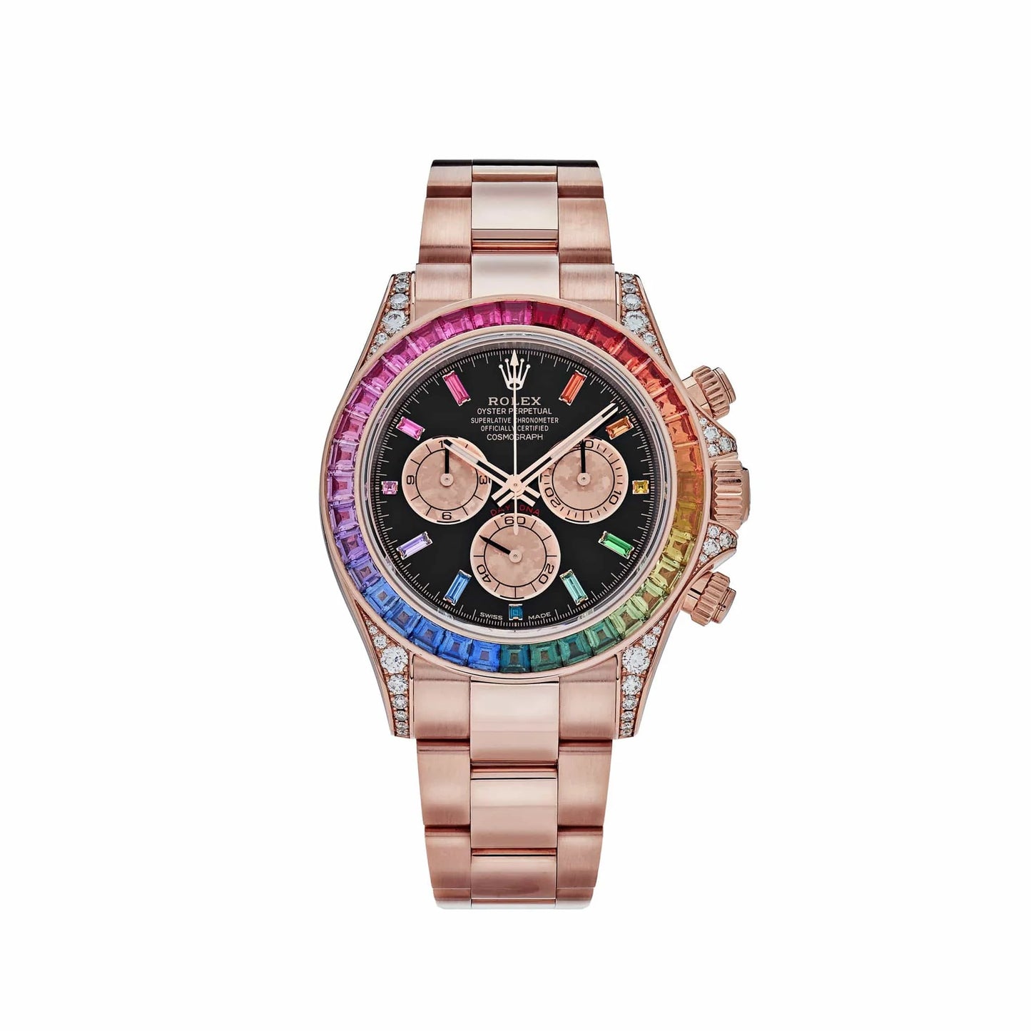RLX Daytona Rainbow Watch | With OG Box | 1 Year Machine Warranty