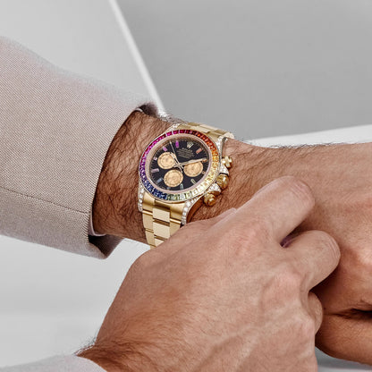 RLX Daytona Rainbow Watch | With OG Box | 1 Year Machine Warranty